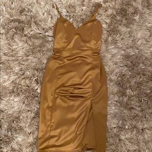 Copper OhPolly Bodycon Midi Dress